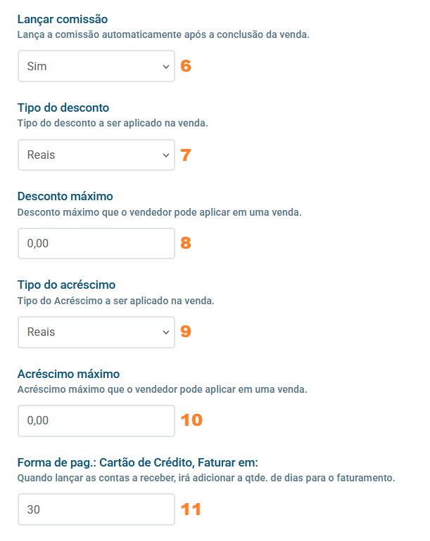 Configurações de lançamento automático