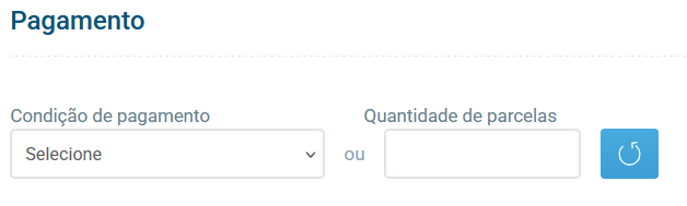 Seção de pagamentos